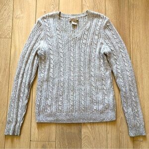 Northern Reflections Cotton Blend Cable Knit Sweater